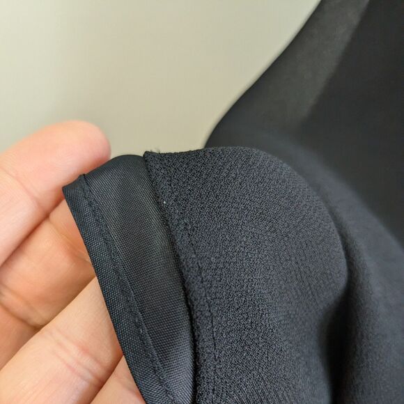 Vintage Maxi Dress Prom Gown Slip Beaded 90S Y2K Cachet Black Silver Formal 6 - Picture 8 of 11